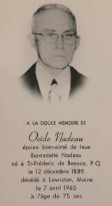 Généalogie Nadeau