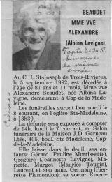 Généalogie Lavigne