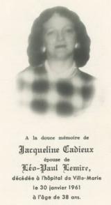 Genealogy Cadieux