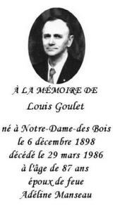 Genealogy Goulet