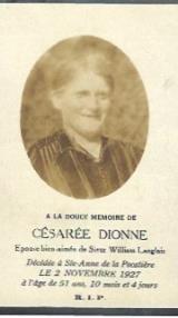 Généalogie Dionne