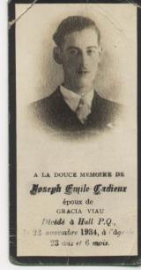 Généalogie Cadieux