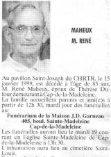 Généalogie Maheu