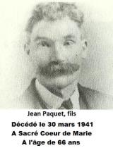 Généalogie Paquet