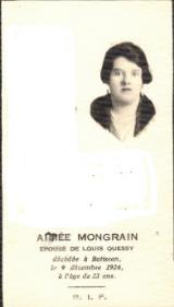 Généalogie Mongrain