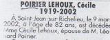 Généalogie Lehoux