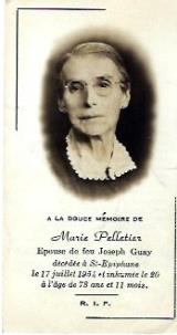 Généalogie Pelletier