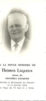 Généalogie Thomas Lagueux