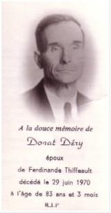 Généalogie Dery