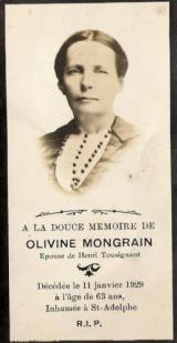 Généalogie Mongrain