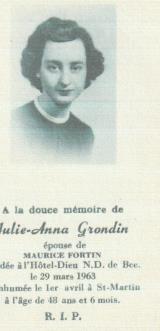 Genealogy Grondin