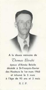 Généalogie Berube