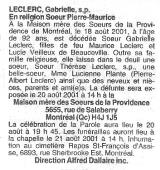 Généalogie Leclerc