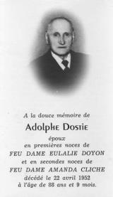 Généalogie Adolphe Dostie