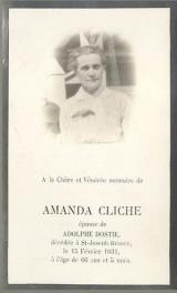 Généalogie Amanda Cliche