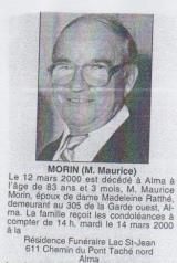 Généalogie Morin