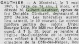 Généalogie Gauthier